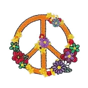 Nažehlovací nášivka hippies