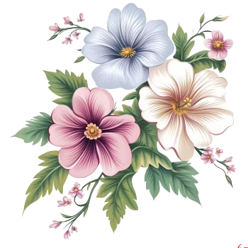 Nažehlovací obrázek květy