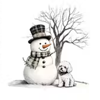 Nažehlovací obrázek sněhulák