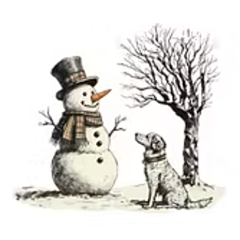 Nažehlovací obrázek sněhulák