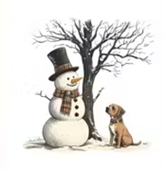 Nažehlovací obrázek sněhulák