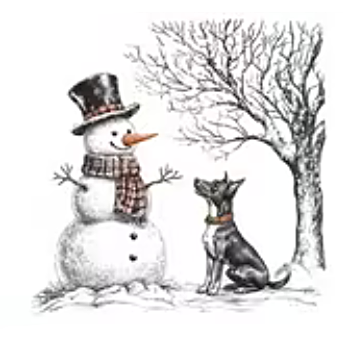 Nažehlovací obrázek sněhulák