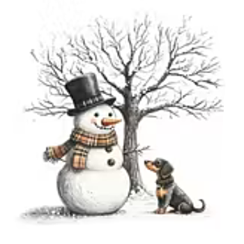 Nažehlovací obrázek sněhulák