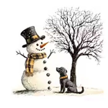 Nažehlovací obrázek sněhulák