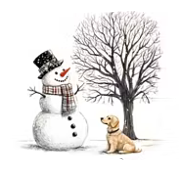 Nažehlovací obrázek sněhulák