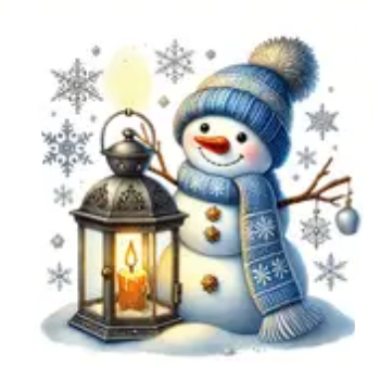 Nažehlovací obrázek sněhulák