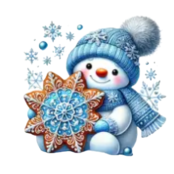 Nažehlovací obrázek sněhulák