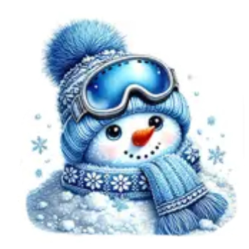 Nažehlovací obrázek sněhulák