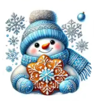 Nažehlovací obrázek sněhulák