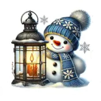 Nažehlovací obrázek sněhulák