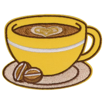Nažehlovací nášivka káva