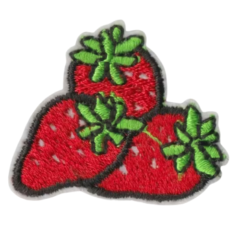 Nažehlovací nášivka jahody