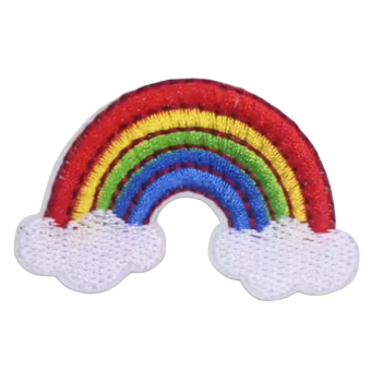 Nažehlovací nášivka duha