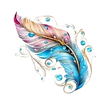 Nažehlovací obrázek barevné peří