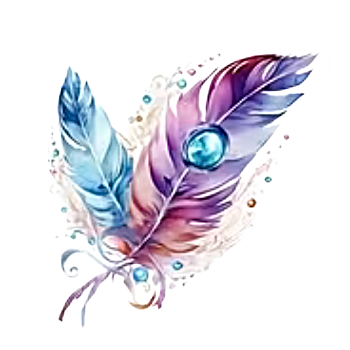 Nažehlovací obrázek barevné peří