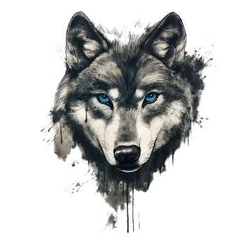 Nažehlovací obrázek vlk