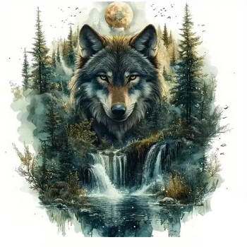 Nažehlovací obrázek vlk