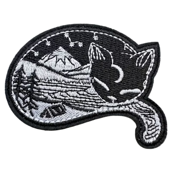 Nažehlovací nášivka kočka