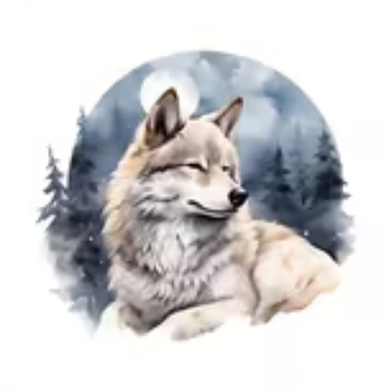 Nažehlovací obrázek vlk