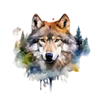 Nažehlovací obrázek vlk