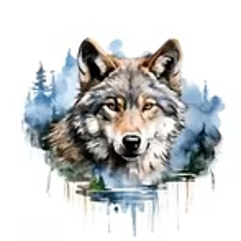 Nažehlovací obrázek vlk