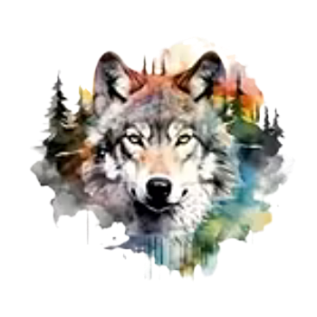 Nažehlovací obrázek vlk