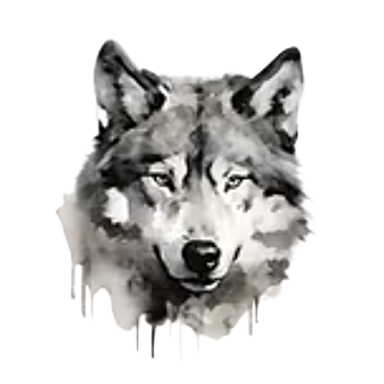 Nažehlovací obrázek vlk