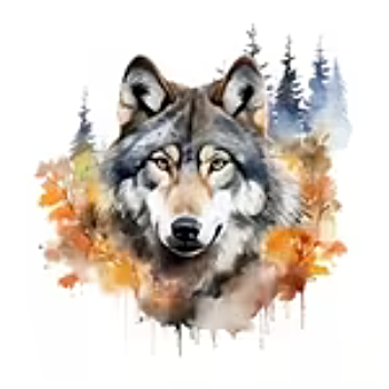 Nažehlovací obrázek vlk