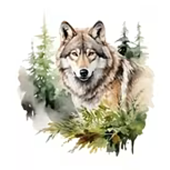 Nažehlovací obrázek vlk