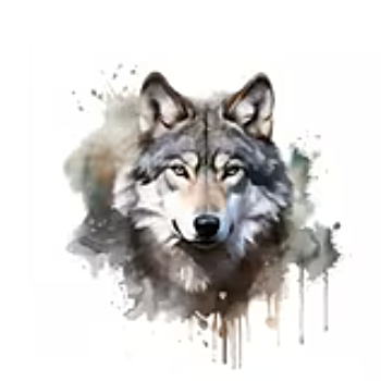 Nažehlovací obrázek vlk