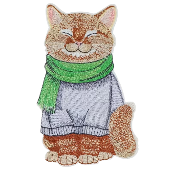 Nažehlovací nášivka kočka