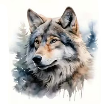 Nažehlovací obrázek vlk