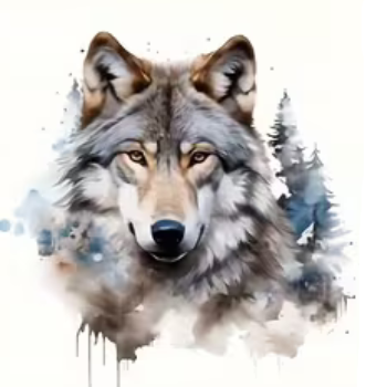 Nažehlovací obrázek vlk