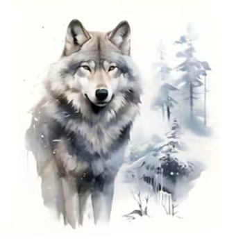 Nažehlovací obrázek vlk