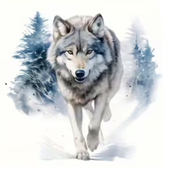 Nažehlovací obrázek vlk