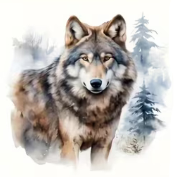 Nažehlovací obrázek vlk