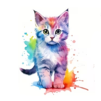 Nažehlovací obrázek kočka