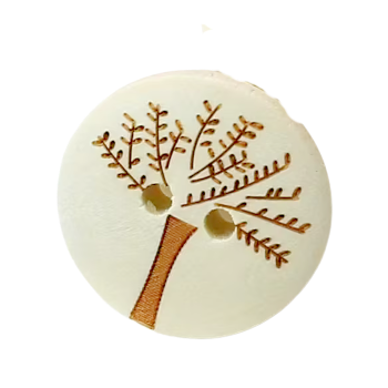 Knoflík dřevěný strom