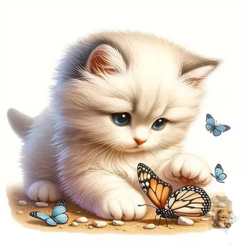 Nažehlovací obrázek kotě