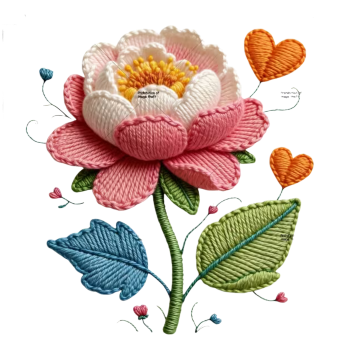 Nažehlovací obrázek kytka