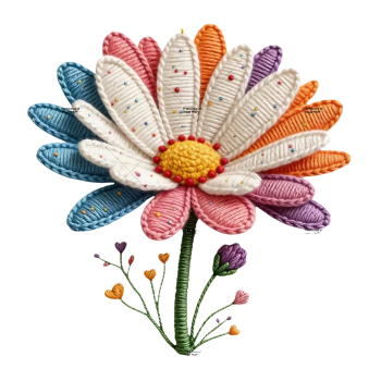 Nažehlovací obrázek kytka