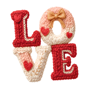 Nažehlovací obrázek LOVE