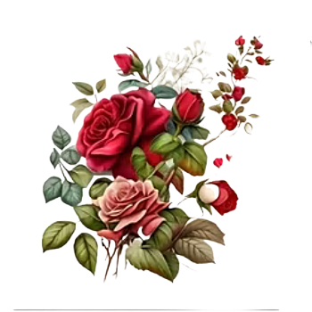 Nažehlovací obrázek růže