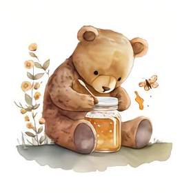 Nažehlovací obrázek medvídek